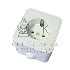 Розетка 1-м ОП Клио 16А с заземл. IP44 белый UNIVersal К2228