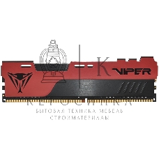 Оперативная память Patriot Viper Elite II, DDR4, 8GB (1x8 GB), 3600 MHz, CL20, DIMM, радиатор, красный/черный