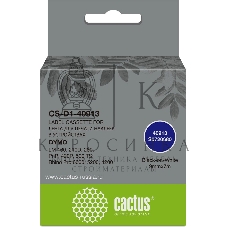 Картридж ленточный Cactus CS-D1-40913 9мм, черный шрифт, белый фон, 7м для DYMO LM 160, 210D, 280, PnP, 420P, 500 TS; Rhino Pro 6000, 5200, 4200