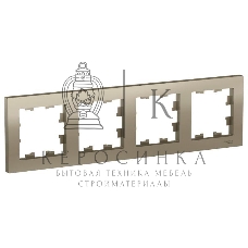 Рамка 4-м AtlasDesign универс. шампань SchE ATN000504
