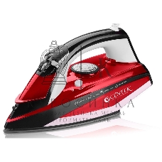 Утюг Centek CT-2344 RED 2400 Вт, керамическая подошва, мощный паровой удар, самоочистка, 330мл
