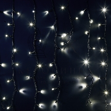 Гирлянда Neon-night Айсикл (бахрома) светодиодный, 6,0 х 1,5 м, черный провод 