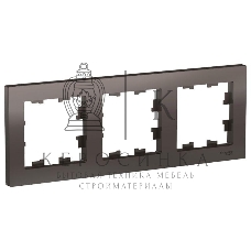 Рамка 3-м AtlasDesign универс. мокко SchE ATN000603