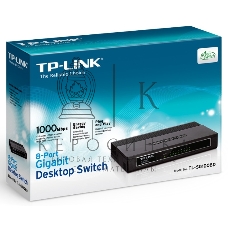 Коммутатор TP-Link SMB TL-SG1008D 8-port Gigabit Switch, plastic case