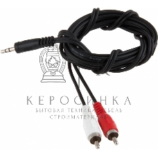 Кабель-переходник аудио-видео Jack 3.5 (m)/2хRCA (m) 1.8м. черный