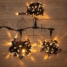 Гирлянда Neon-night LED ClipLight 24V, 3 нити по 10 метров, цвет диодов теплый белый