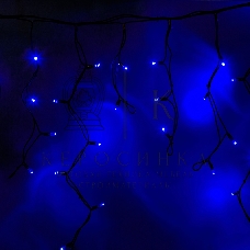 Гирлянда Neon-night Айсикл (бахрома) светодиодный, 5,6 х 0,9 м, черный провод 