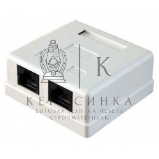 Розетка RJ45 5E кат. 2-port
