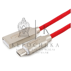 Кабель USB2.0 Cablexpert CC-P-mUSB02R-1M, AM/microB, серия Platinum, длина 1м, красный, блистер