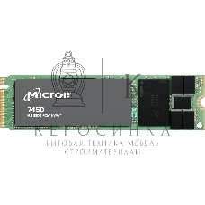 Накопитель SSD Micron 7450 PRO, 480Gb, M.2(22x80мм), NVMe, PCIe 4.0 x4, 3D TLC, R/W 5000/700Mb/s, IOPs 280 000/40 000, TbW 800, DWPD 1 (12 мес.)