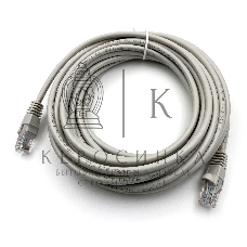 Патч-корд Buro UTP cat.5e 7м серый RJ-45 (m)-RJ-45 (m)