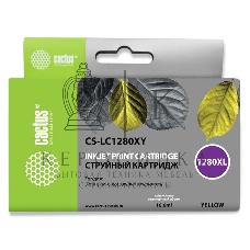 Картридж струйный Cactus CS-LC1280XY желтый (16,6 мл) для Brother MFC-J6510/6910DW
