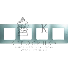 Рамка 4 поста, алюминий ETIKA 