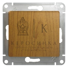 Механизм выключателя 1-кл. СП Glossa 10А IP20 10AX дер. дуб SchE GSL000511