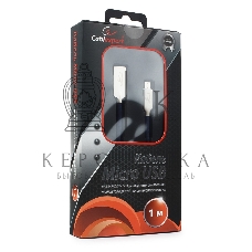 Кабель USB2.0 Cablexpert CC-P-mUSB02Bl-1M, AM/microB, серия Platinum, длина 1м, синий, блистер