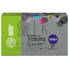 Картридж струйный Cactus CS-EPT693100 (T6931) черный (350 мл) для Epson SureColor SC-T3000/T3070/T3200/T5000/5200