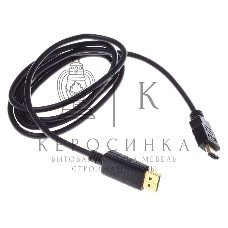 Кабель аудио-видео Buro HDMI (m)/DisplayPort (m) 1.8м. феррит.кольца позолоченные контакты черный