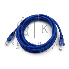 Патч-корд Buro UTP cat.5e 3м синий RJ-45 (m)-RJ-45 (m)