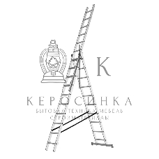 Трехсекционная промышленная лестница Rexant 3x9