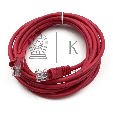 Патч-корд Buro UTP cat.5e 3м красный RJ-45 (m)-RJ-45 (m)
