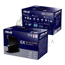 Оптический привод Blu-Ray Asus SBC-06D2X-U/BLK/G/AS черный USB slim внешний RTL
