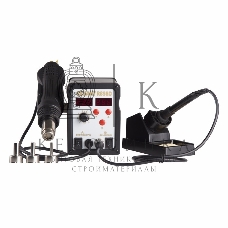 Паяльная станция Rexant, 2 в1: паяльник + термофен, с цифровым дисплеем, 150-500 °С