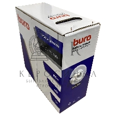 Кабель сетевой Buro BU-CCA-050-100m UTP 4 пары cat5E solid 0.51мм CCA 100м серый