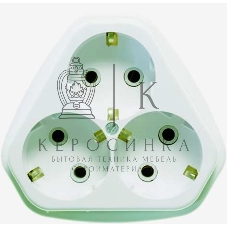 Розетка Кунцево-Электро 3-м СП РС10/16-835 с заземл.