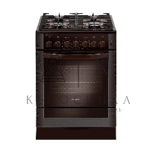 Плита комбинированная Gefest 6502-03 0030 коричневый, конфорок 4 газовых, духовка 55 л, 60 см x 85 см x 60 см