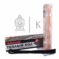 Теплый пол (нагревательный мат) Rexant Extra, площадь 5,0 м2 (0,5 х 10,0 метров), 800Вт, (двух жильный)