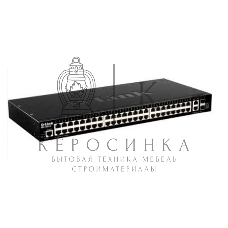 Коммутатор управляемый L3 стекируемый D-Link DGS-1520-52/A1A с 48 портами 10/100/1000Base-T, 2 портами 10Gbase-T и 2 портами 10Gbase-X SFP+ (454783)
