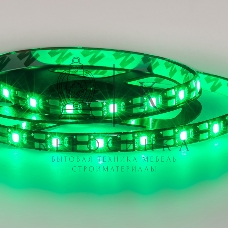 Лента светодиодная с USB коннектором 5 В, 8 мм, IP65, SMD 2835, 60 LED/m, цвет свечения зеленый