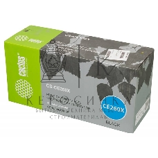 Картридж лазерный Cactus CS-CE260X черный (17000 стр.) для HP LJ CP4025/CP4525