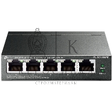 Коммутатор TP-Link 5-Port Gigabit Easy Smart Switch with 4-Port PoE+