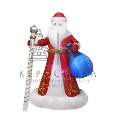 Фигура 3D Neon-night надувная Дед Мороз с подарками, размер 300 см, внутренняя подсветка 12 LED, компрессор с адаптером 12В, IP44