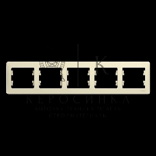 Рамка 5-м Glossa горизонт. беж. SchE GSL000205