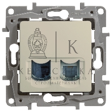 Розетка компьютерная RJ11+RJ45 к. 5 UTP, сл. кость ETIKA Розетка RJ11+RJ45 к. 5 UTP, сл. кость