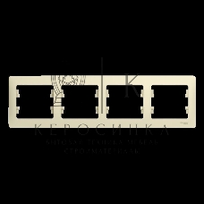 Рамка 4-м Glossa горизонт. беж. SchE GSL000204