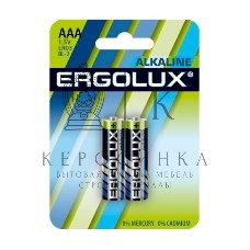 Элемент питания алкалиновый Ergolux LR03 BL-2 1.5В Alkaline (блист.2шт)