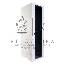 Шкаф телекоммуникационный напольный ЭКОНОМ 42U (600 800) дверь стекло, дверь металл