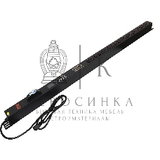 Блок распределения питания Powercom PDU-16AVMS20-18C13-2C19 18xC13+2xC19, 16A, 1,5U (1968234)