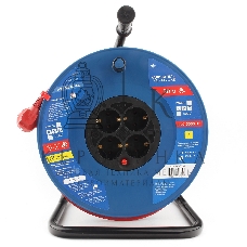 Удл. на пласт. катушке “Power Cube” IP20 16А 30м ПВС 3x1,5мм2 4 роз. с/з