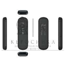 Модем 2G/3G/4G ZTE MF79RU USB Wi-Fi Firewall +Router внешний черный