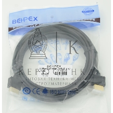 Кабель HDMI Behpex Gold Plated Connector, Ver1.4, Ultra Slim HDMI(19pin)/HDMI(19pin) (5м) феррит.кольца позолоченные контакты