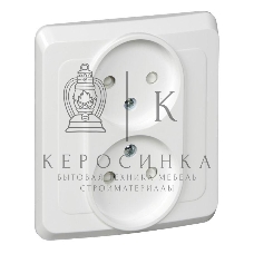 Розетка 2-м СП Этюд 16А IP20 защ. шторки без заземл. бел. SchE PC16-006B