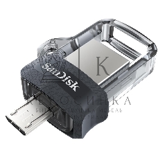 Флешка USB SanDisk DD3 Ultra (SDDD3-032G-G46), 32Gb, USB 3.0/microUSB, R/W 130/30, черный