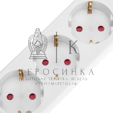 Удлинитель Rexant STANDARD 3 гнезда, 5 м, 3х1,0 мм², с/з, с выключателем, 2 USB, белый