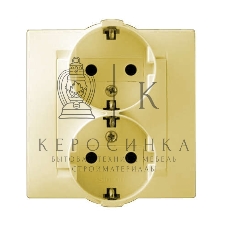 Розетка 2-м СП Simon15 с заземл. сл. кость Simon 1590459-031