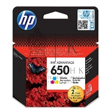 Картридж струйный HP 650 CZ102AE многоцветный для HP DJ IA 2515/2516 (200 стр.)