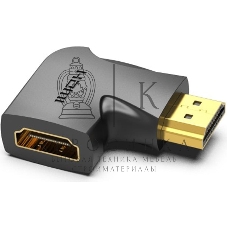 Адаптер-переходник Vention HDMI v2.0 19M/19F угол 90